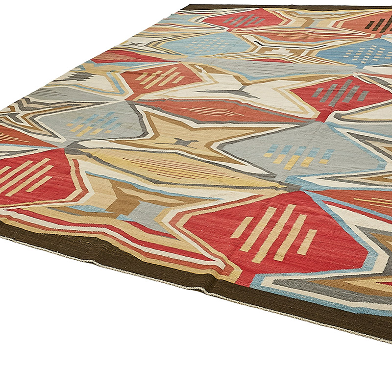 New Hand-Woven Kilim Rug - K0093771