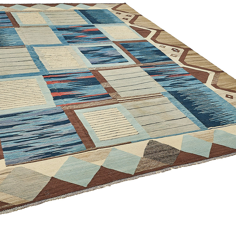 New Hand-Woven Kilim Rug - K0093778