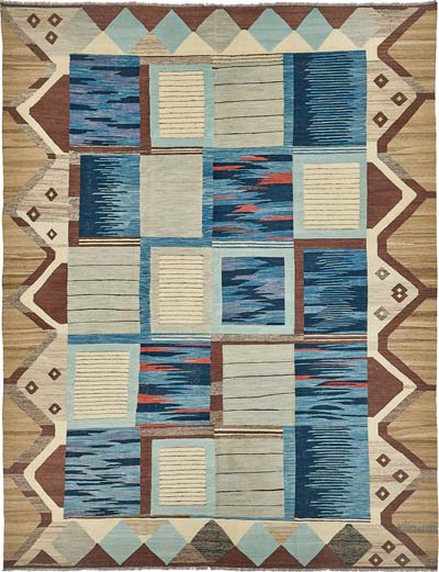 New Hand-Woven Kilim Rug
