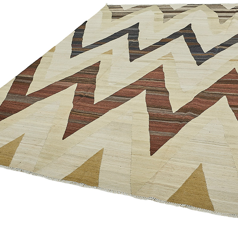 New Hand-Woven Kilim Rug - K0093781