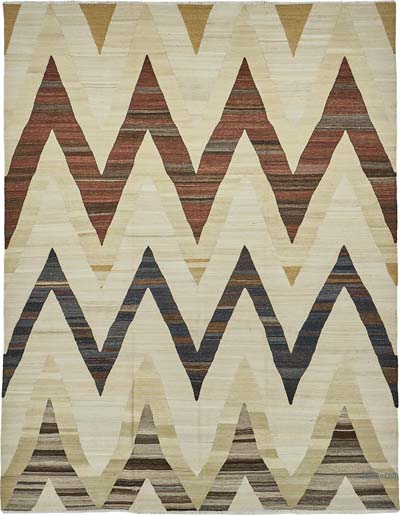 New Hand-Woven Kilim Rug