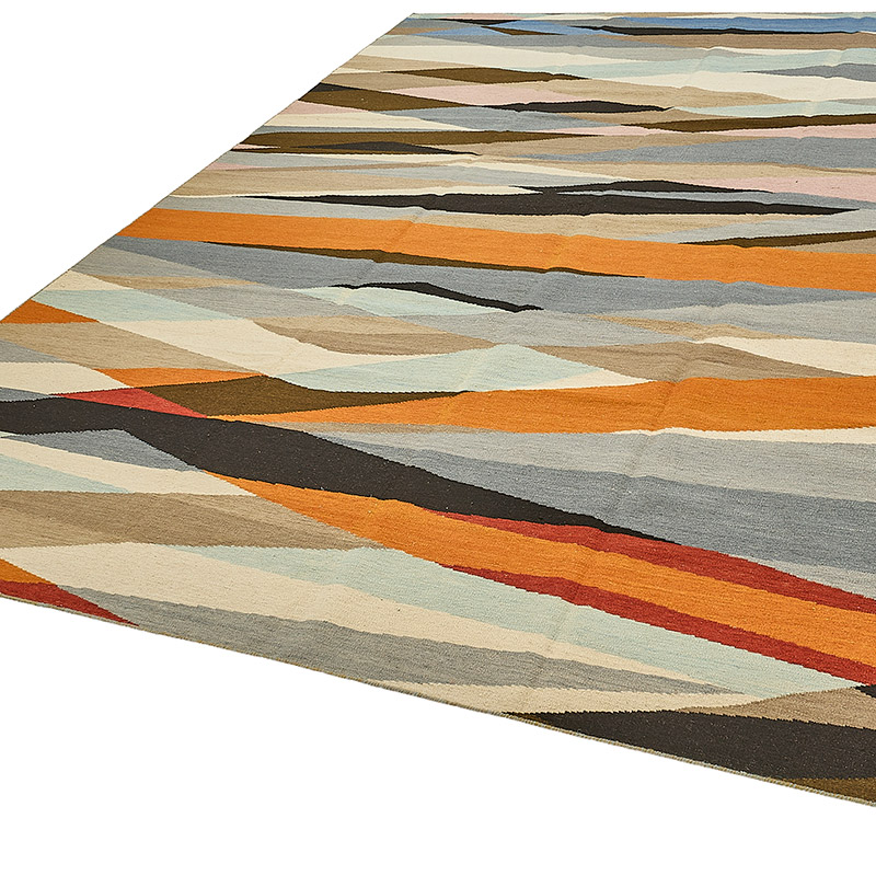 New Hand-Woven Kilim Rug - K0093782