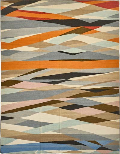 New Hand-Woven Kilim Rug
