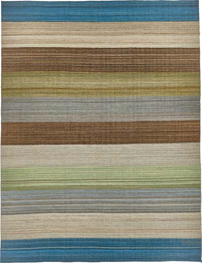 New Hand-Woven Kilim Rug