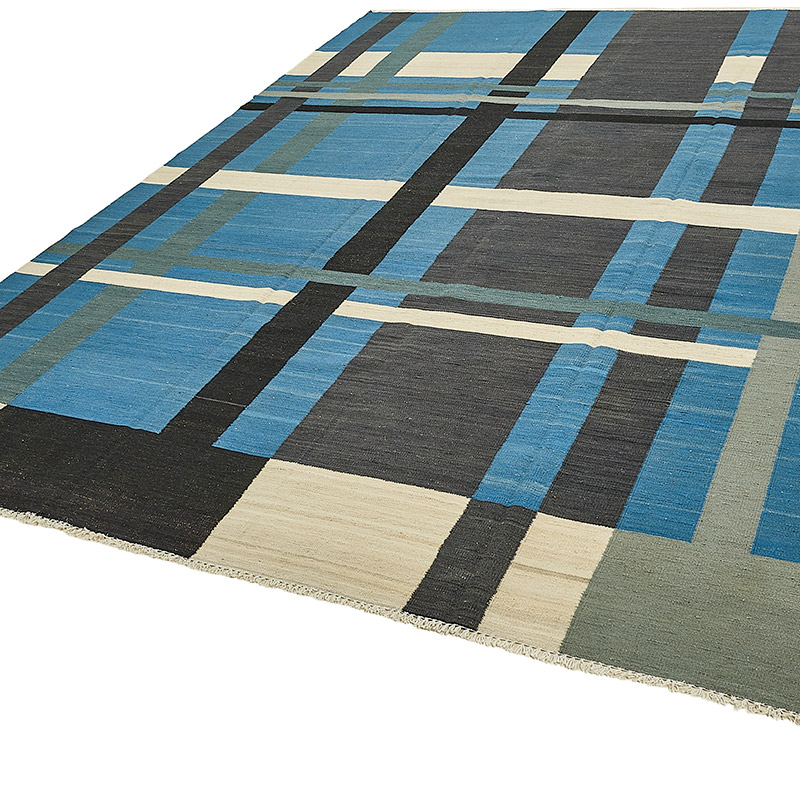 New Hand-Woven Kilim Rug - K0093786