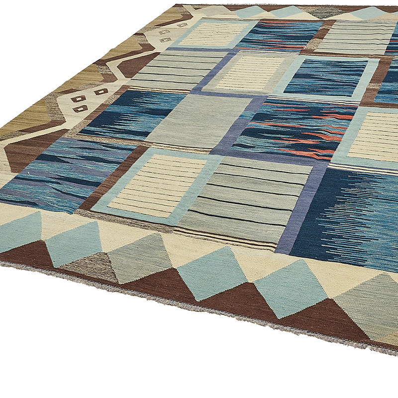 New Hand-Woven Kilim Rug - K0093801