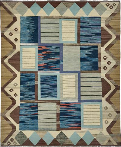 New Hand-Woven Kilim Rug