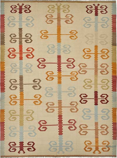 New Hand-Woven Kilim Rug