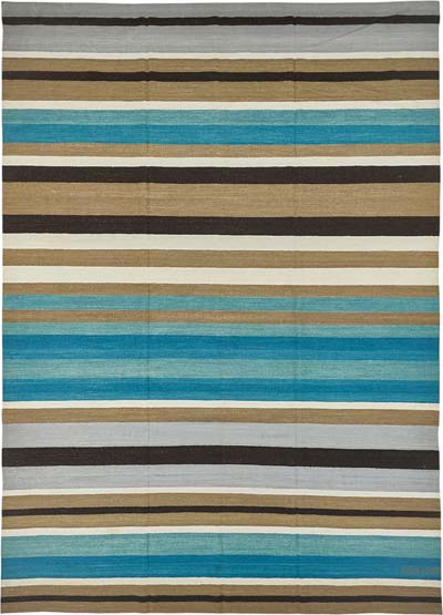 New Hand-Woven Kilim Rug