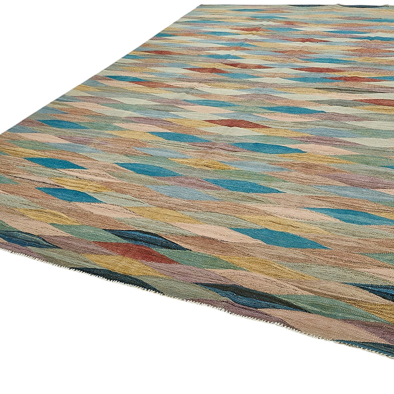 New Hand-Woven Kilim Rug - K0093811