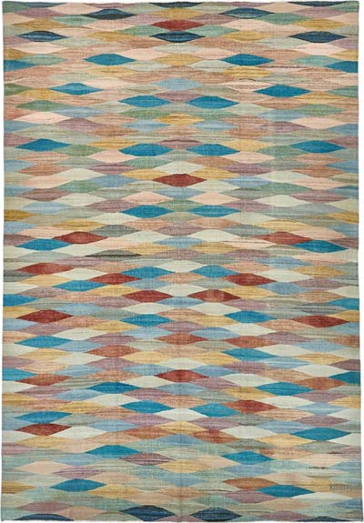 New Hand-Woven Kilim Rug