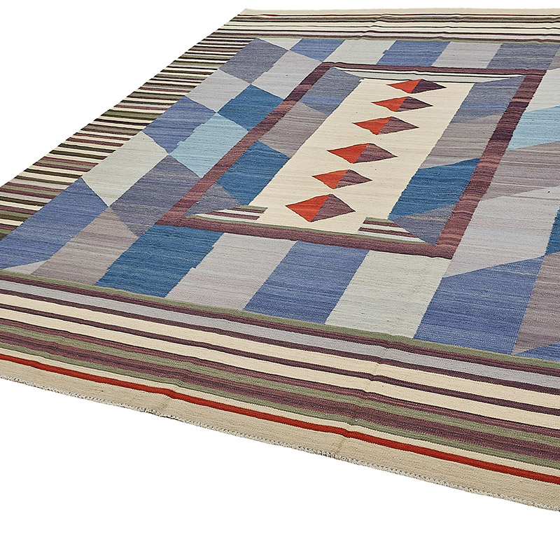 New Hand-Woven Kilim Rug - K0093818