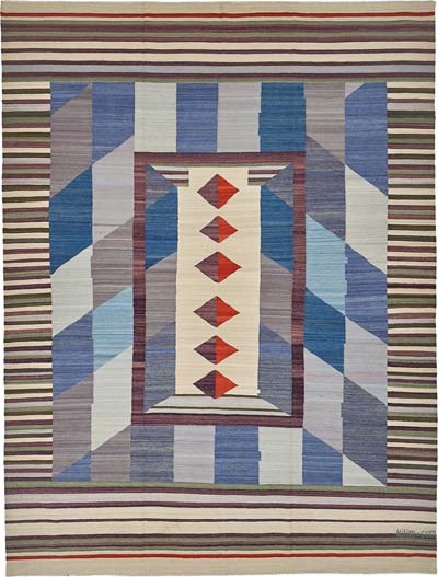 New Hand-Woven Kilim Rug