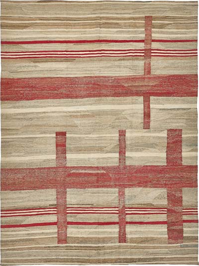 New Hand-Woven Kilim Rug