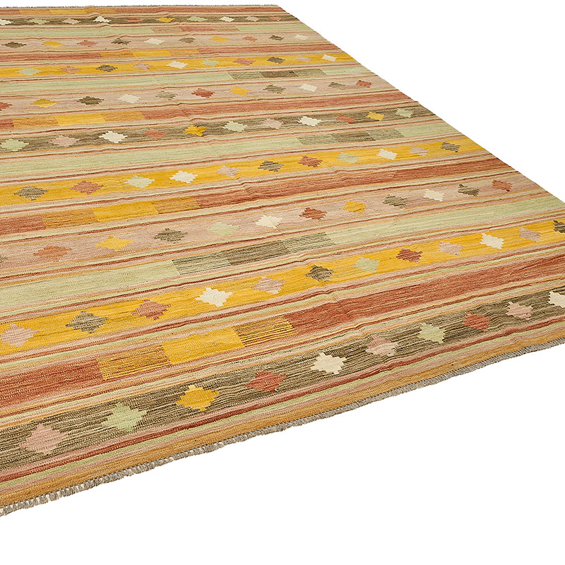 New Hand-Woven Kilim Rug - K0093826