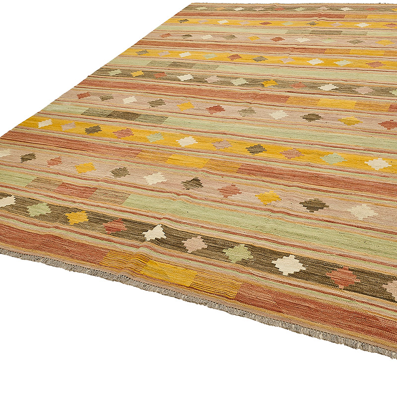 New Hand-Woven Kilim Rug - K0093826