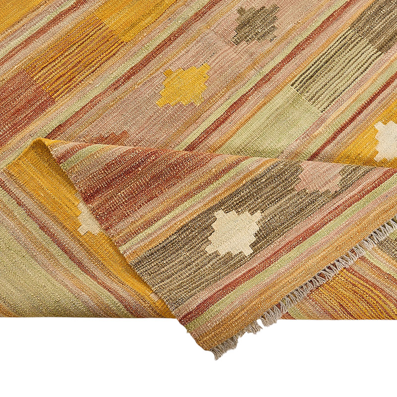 New Hand-Woven Kilim Rug - K0093826