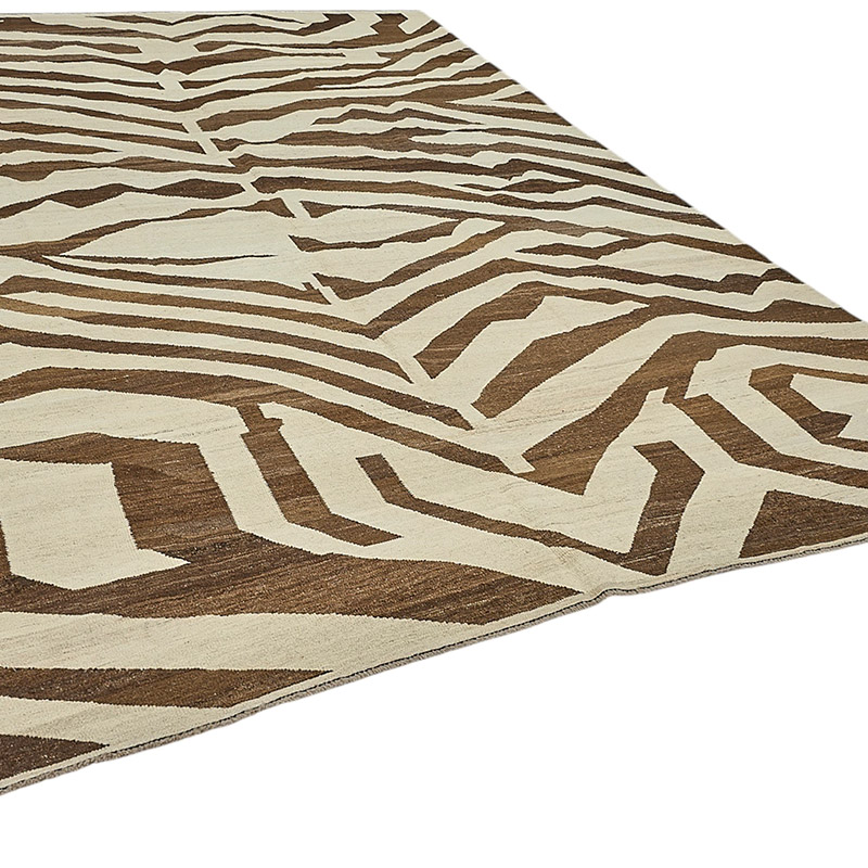 New Hand-Woven Kilim Rug - K0093834