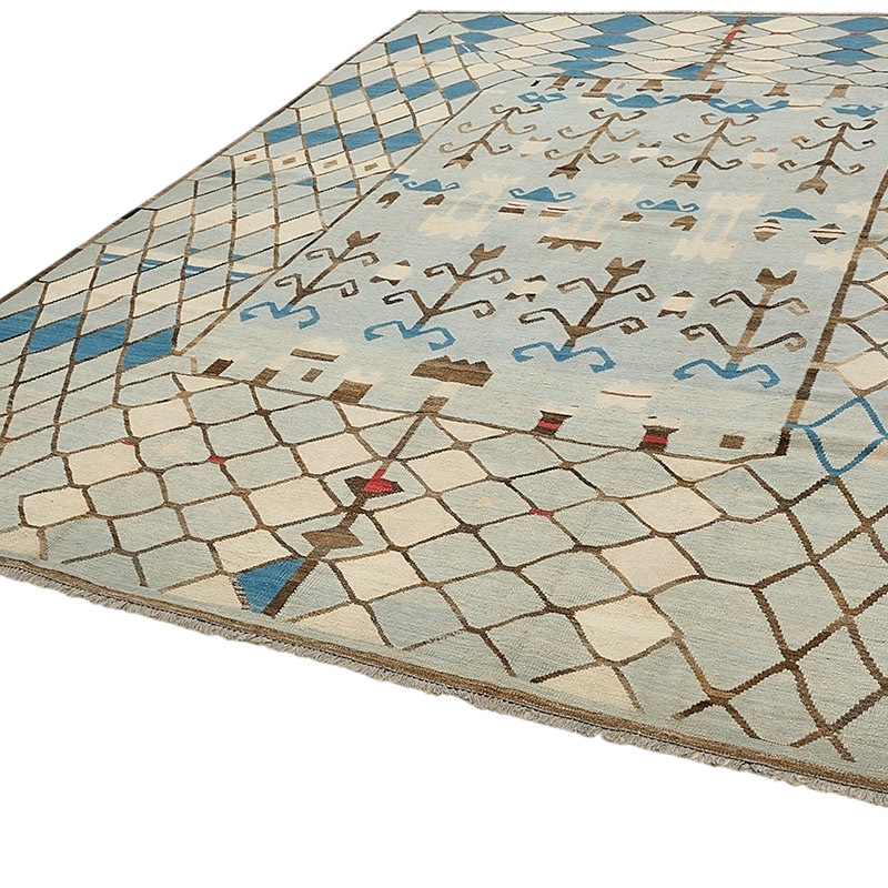 New Hand-Woven Kilim Rug - K0093836