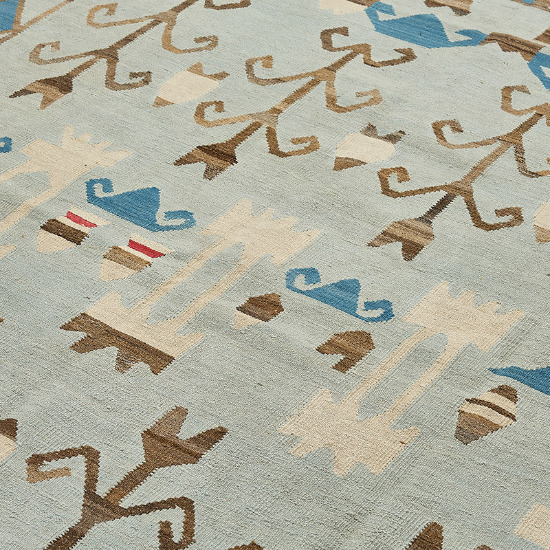 New Hand-Woven Kilim Rug - K0093836
