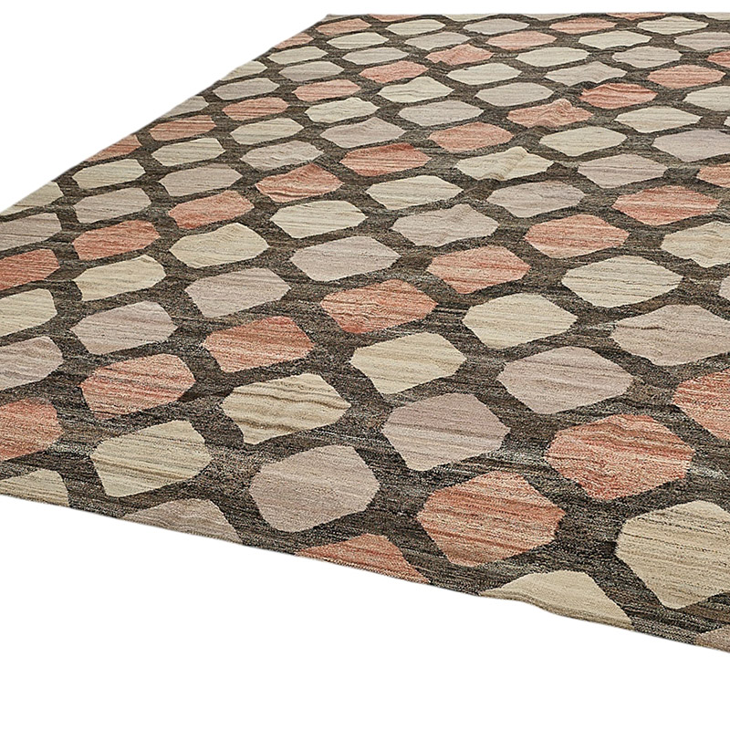 New Hand-Woven Kilim Rug - K0093838