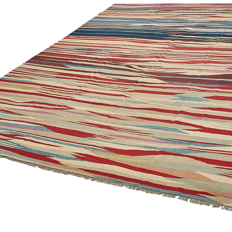 New Hand-Woven Kilim Rug - K0093845