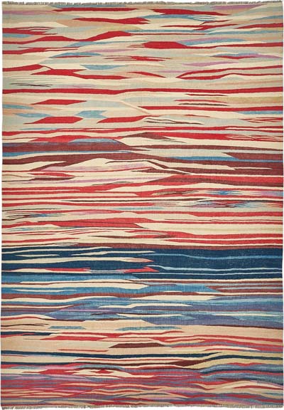 New Hand-Woven Kilim Rug