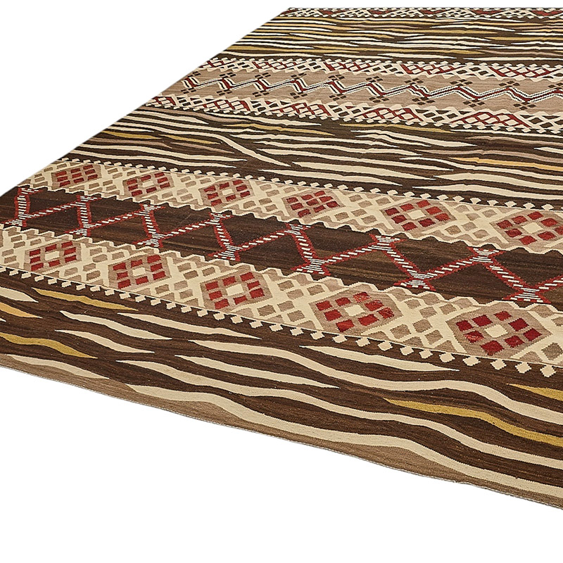New Hand-Woven Kilim Rug - K0093846