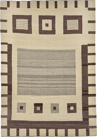 New Hand-Woven Kilim Rug