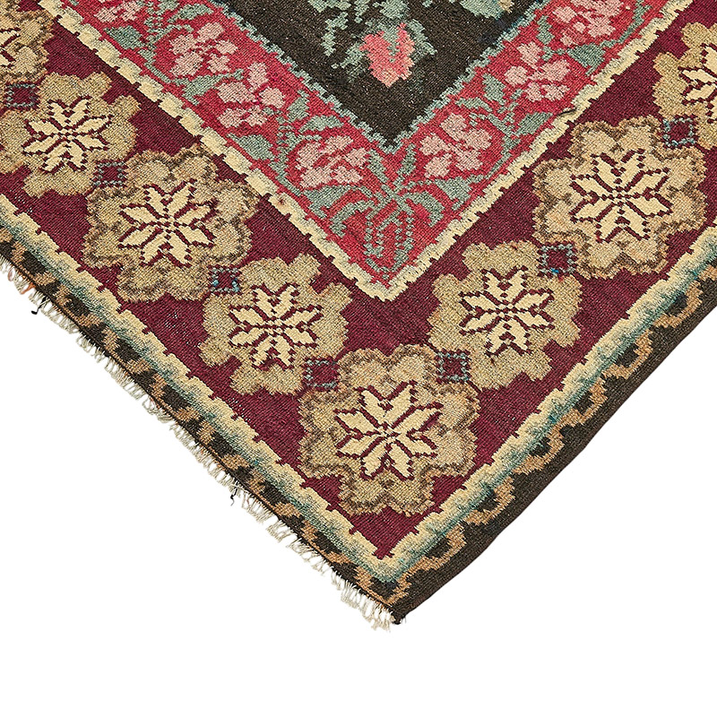 Vintage Handwoven Moldovan Kilim Rug - 7' 3" x 10' 8" (87" x 128") - K0093856