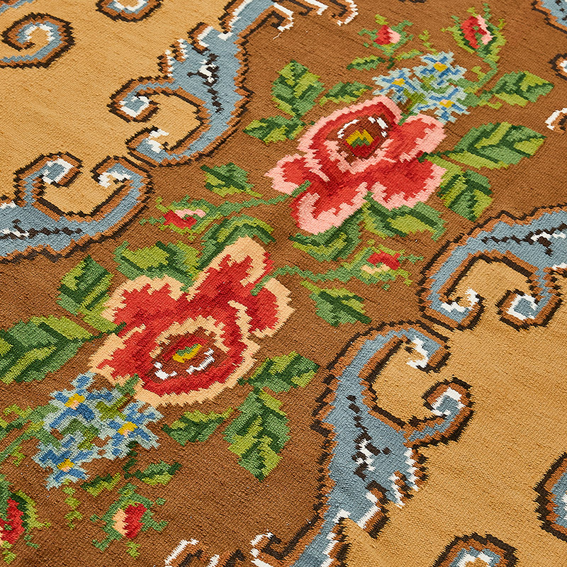Vintage Handwoven Moldovan Kilim Rug - 178 cm x 276 cm - K0093857