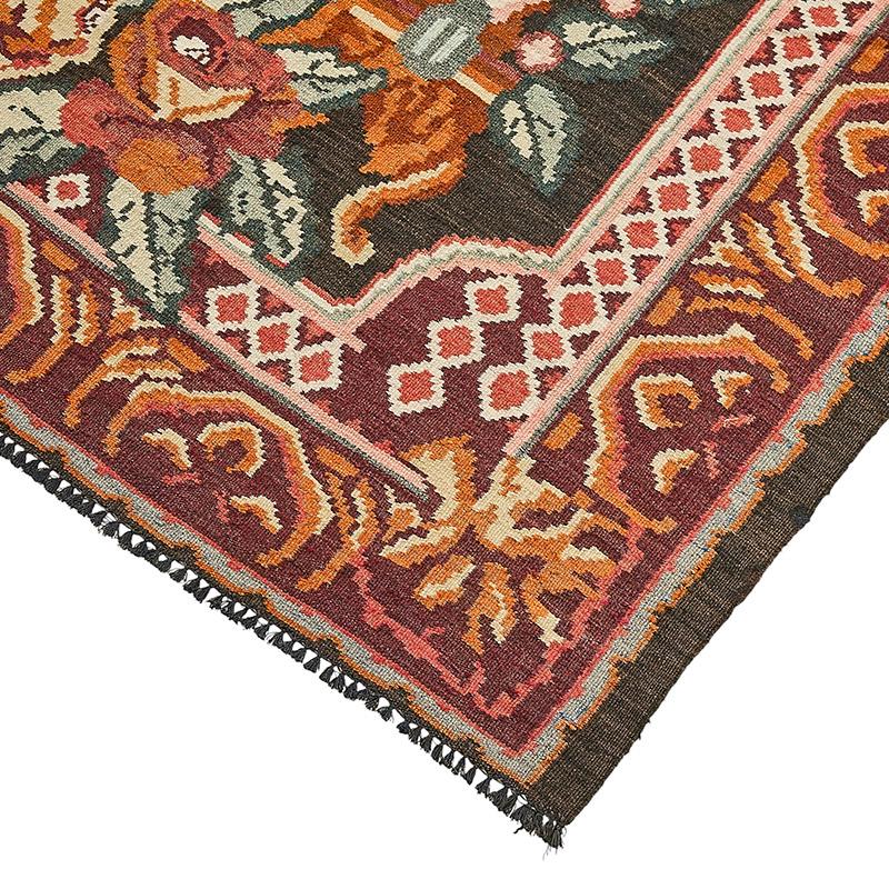 Vintage Handwoven Moldovan Kilim Rug - 7' 3" x 11' 3" (87" x 135") - K0093858