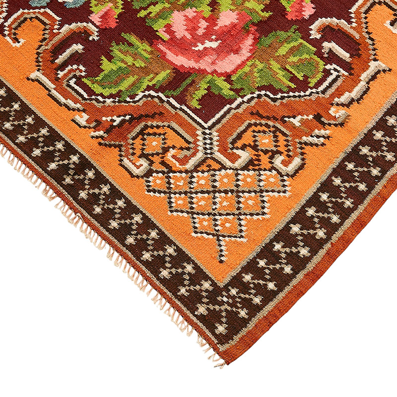 Vintage Handwoven Moldovan Kilim Rug - 6' 3" x 9'  (75" x 108") - K0093861