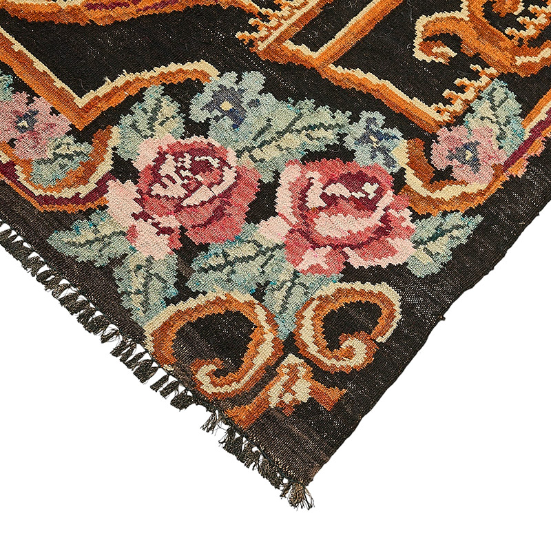 Vintage Handwoven Moldovan Kilim Rug - 5' 11" x 9' 2" (71" x 110") - K0093866
