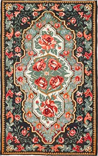 Vintage Handwoven Moldovan Kilim Rug - 6' 9" x 10' 9" (81" x 129")