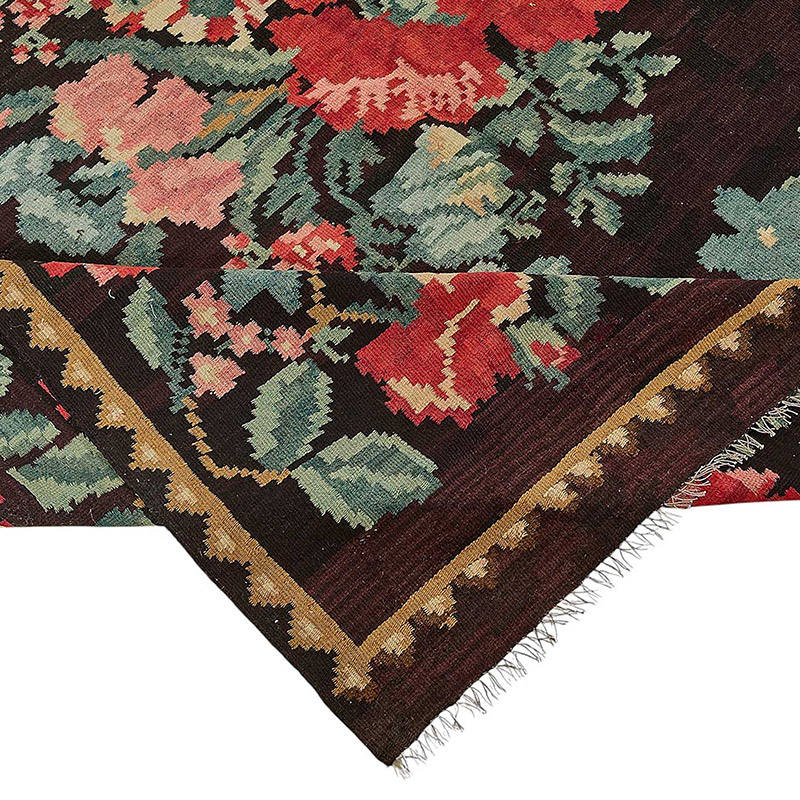 Vintage Handwoven Moldovan Kilim Rug - 6'  x 12' 6" (72" x 150") - K0093884