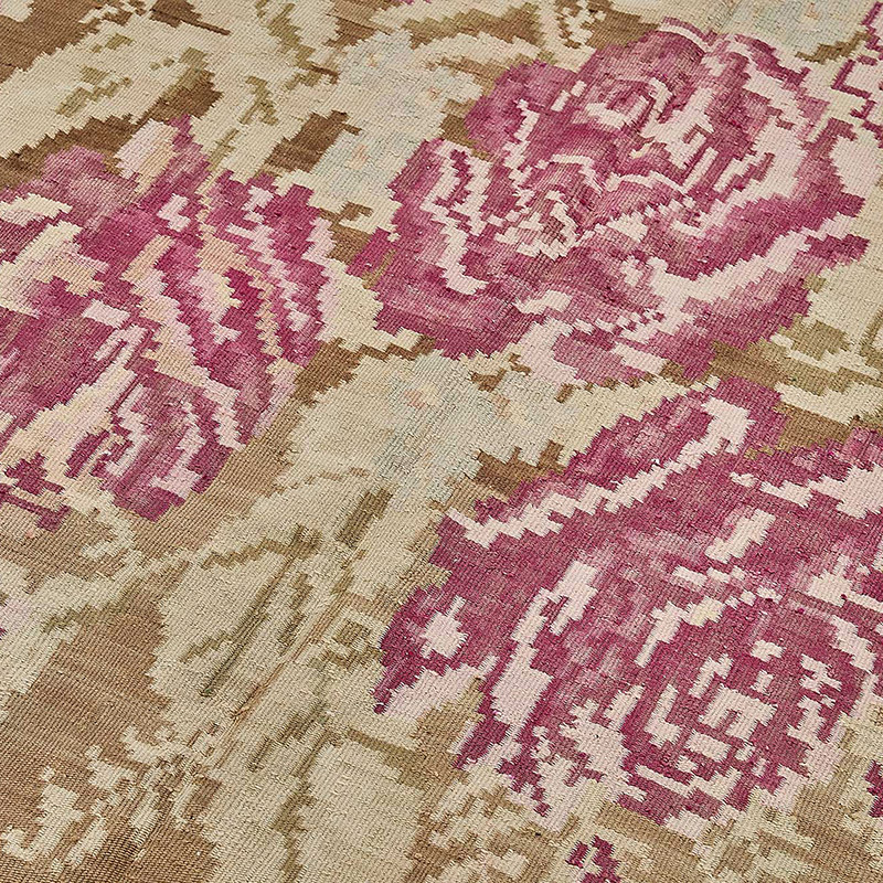 Vintage Handwoven Moldovan Kilim Rug - 5' 1" x 12' 6" (61" x 150") - K0093892