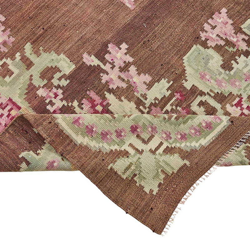 Vintage Handwoven Moldovan Kilim Rug - 6'  x 10' 6" (72" x 126") - K0093901