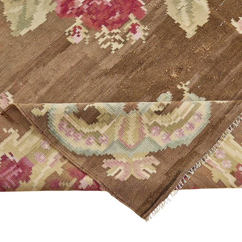 Vintage Handwoven Moldovan Kilim Rug - 6'  x 10' 8" (72" x 128") - K0093902