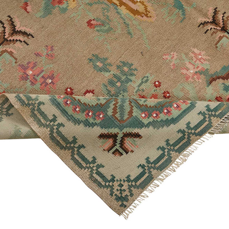 Vintage Handwoven Moldovan Kilim Rug - 6'  x 9' 11" (72" x 119") - K0093909