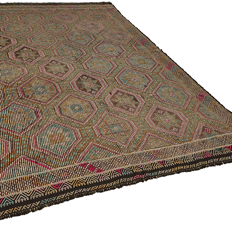 Vintage Anatolian Jijim Rug - K0093923