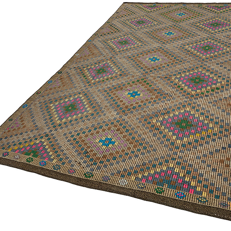 Vintage Anatolian Jijim Rug - K0093924