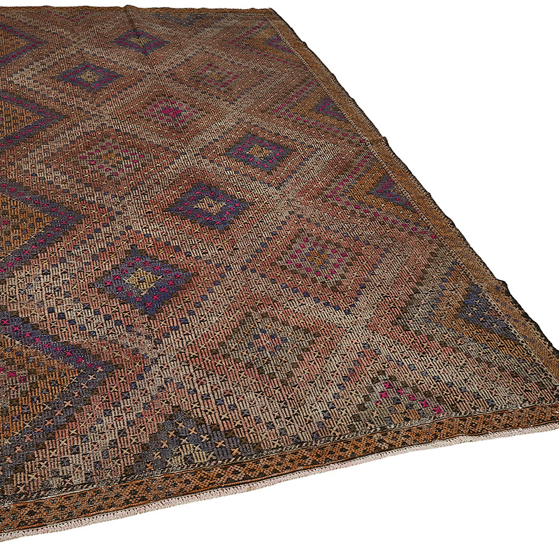 Vintage Anatolian Jijim Rug - K0093927