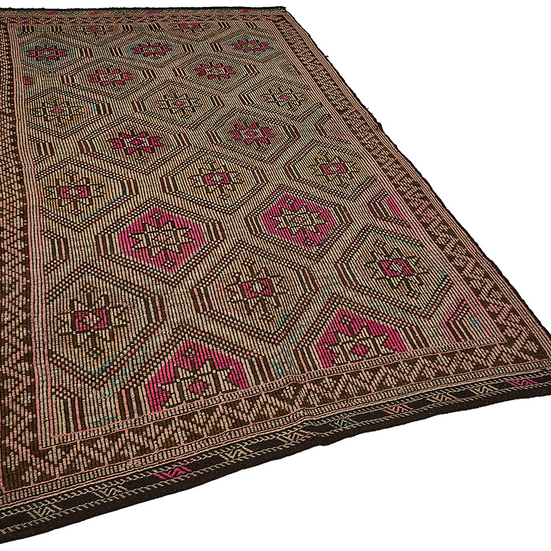 Vintage Anatolian Jijim Rug - K0093932