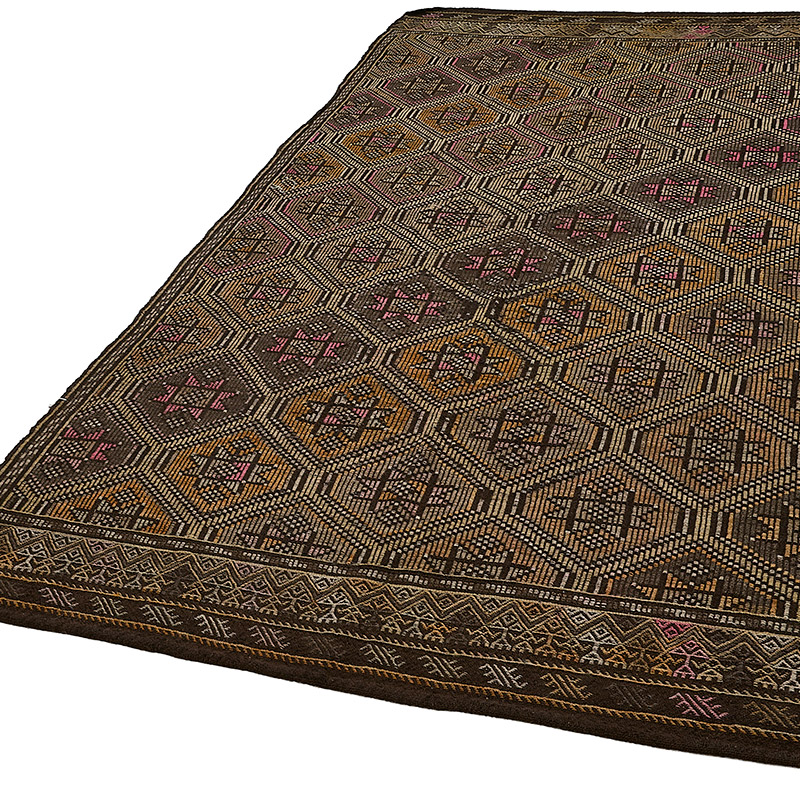 Vintage Anatolian Jijim Rug - K0093934