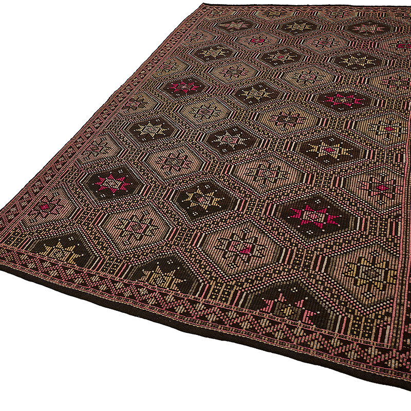 Vintage Anatolian Jijim Rug - K0093936