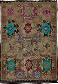 Vintage Anatolian Jijim Rug