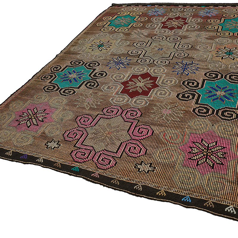 Vintage Anatolian Jijim Rug - K0093937