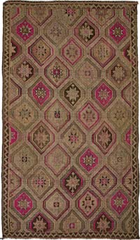 Vintage Anatolian Jijim Rug