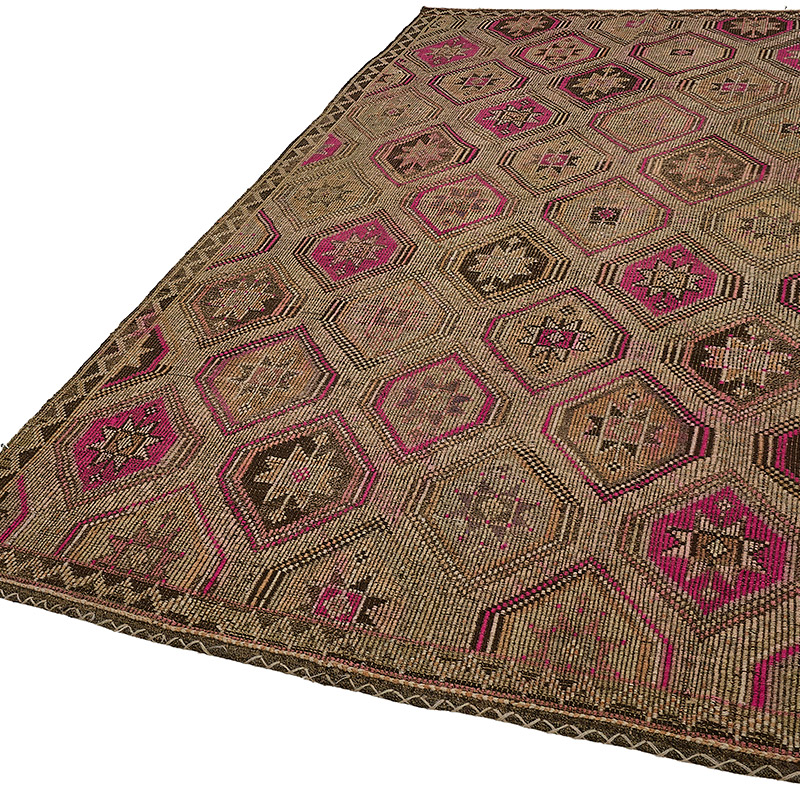 Vintage Anatolian Jijim Rug - K0093938